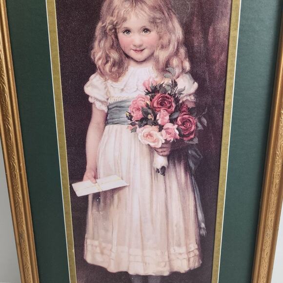 The Love Letter By Charles Trevor Garland Victorian Art Print Matted & Framed - Picture 4 of 8